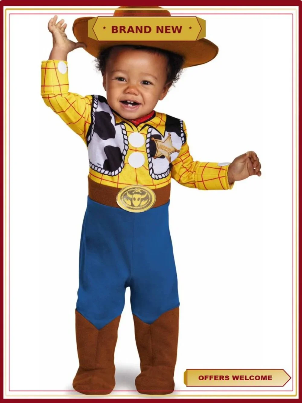 Disney Toy Story Woody Deluxe Infant Costume 6-12 Months
